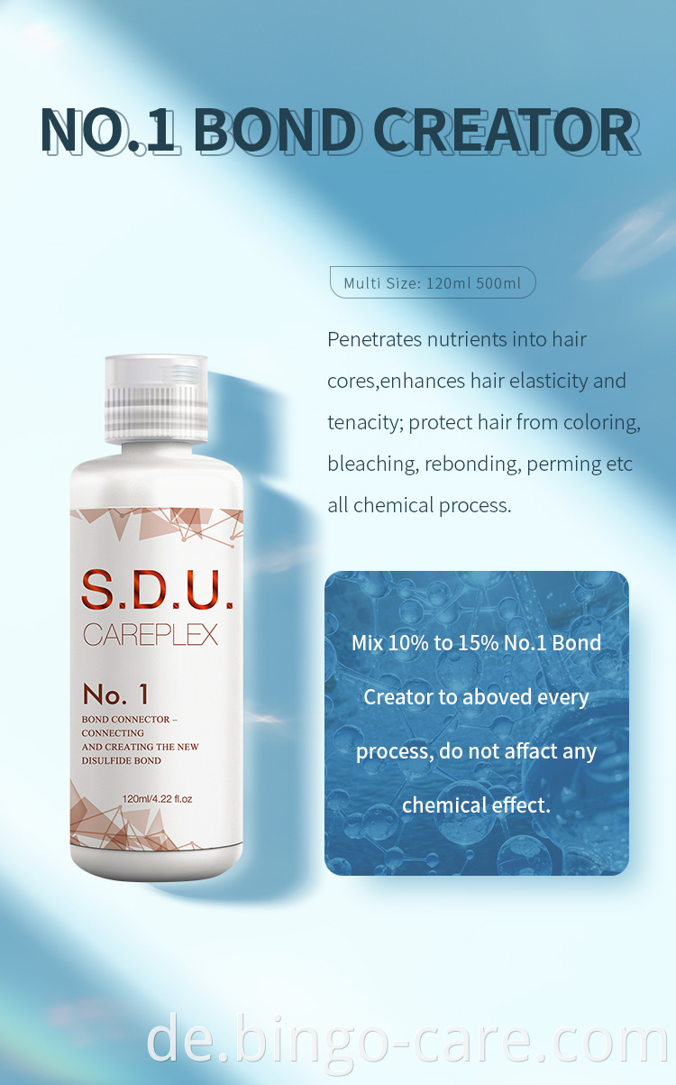 SDU CAREPLEX Professionelle Haarfarbe Protect Hair Bonding Care Treatment Salon Verwenden Sie dasselbe wie Ola Plex zum Färben Färben Dauerwelle